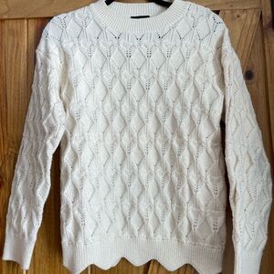 Lumiere Chic Ivory Knit Sweater